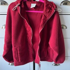 Varley Crimson Zip-Up Hoodie